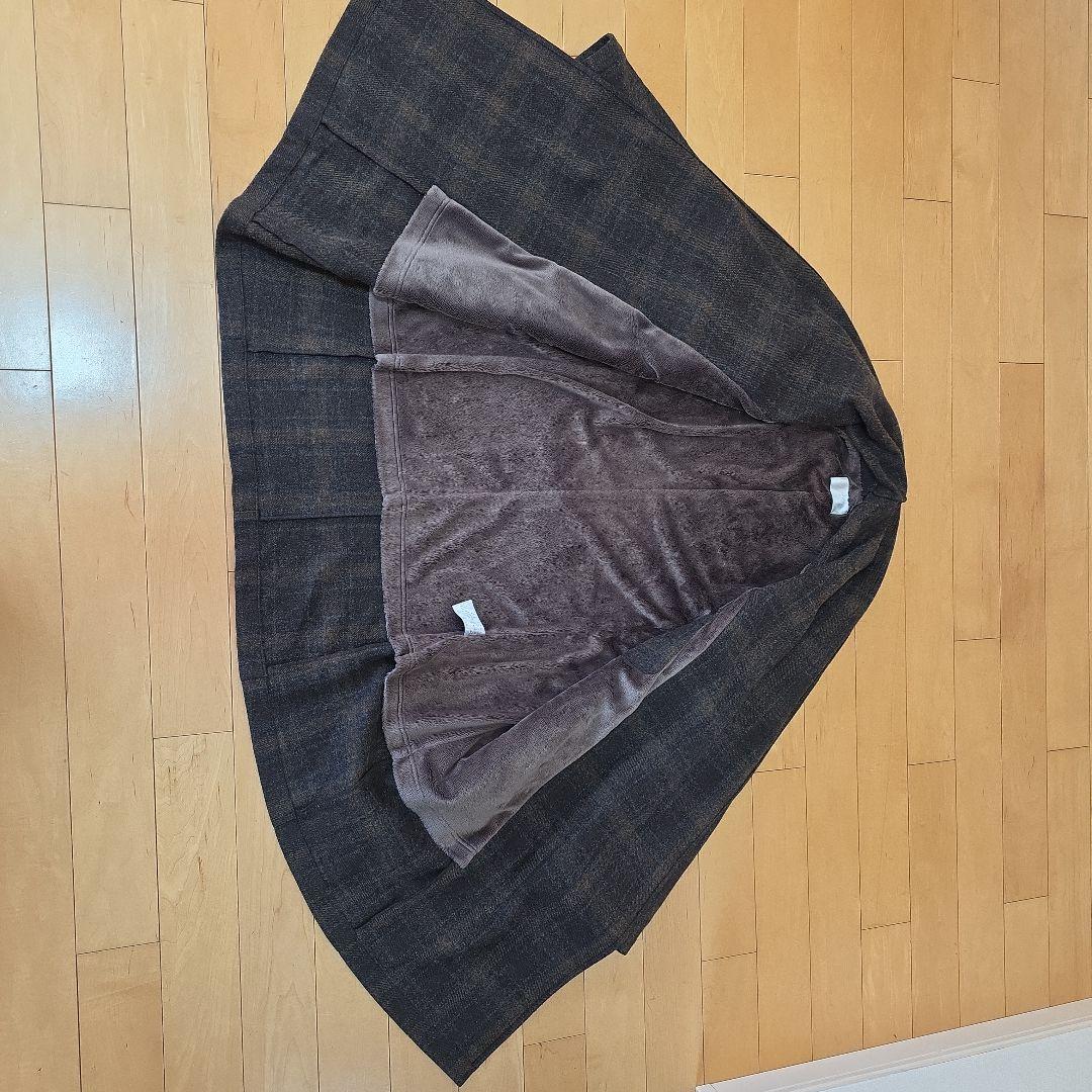 【美品】TROVE トローヴ ショールカラー ガウンコート ウール チェック2