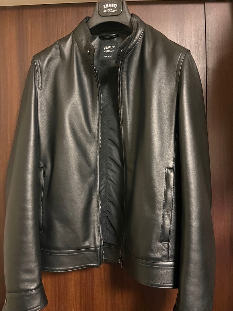 【BEAMS別注】EMMETI JURI シングルライダースジャケット