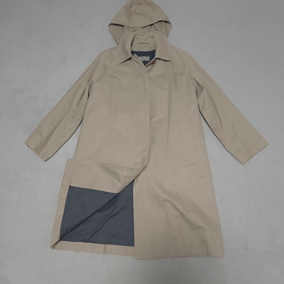 美品 MARGARET HOWELL ベージュ フード付き トレンチコート