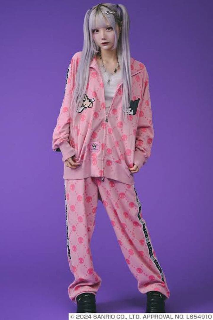 ガルフィー×クロミ コラボ ジャージ 上下セット pink