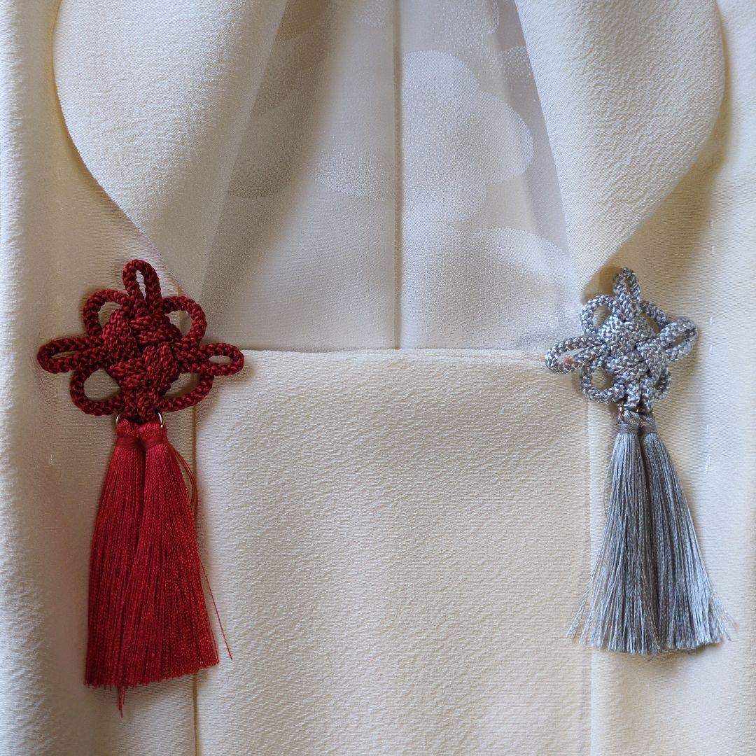 Yururiの正絹縮緬手縫いの被布(中綿なし）ミルキーホワイト