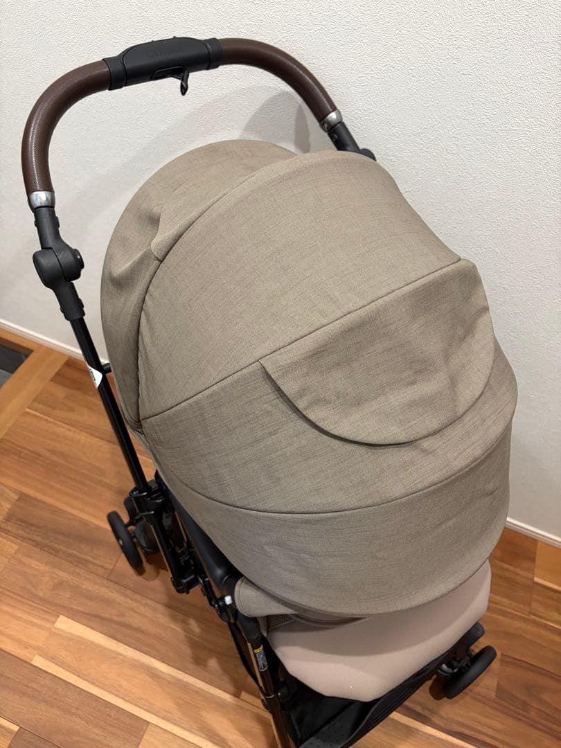 美品★combiスゴカル plus エッグショック HZ グレージュ ベビーカー