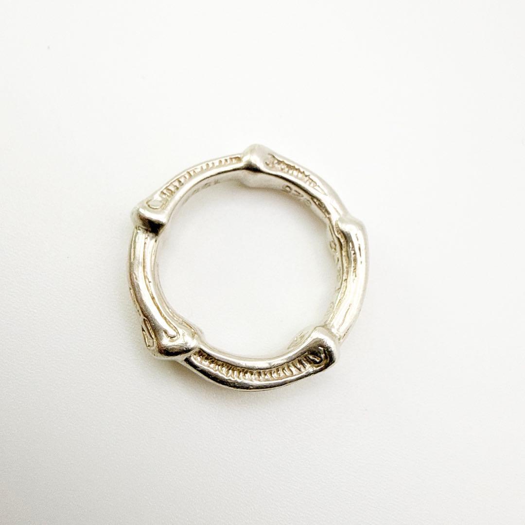 2982-2 保存袋付き美品✨Tiffany バンブー　リング　指輪　10号