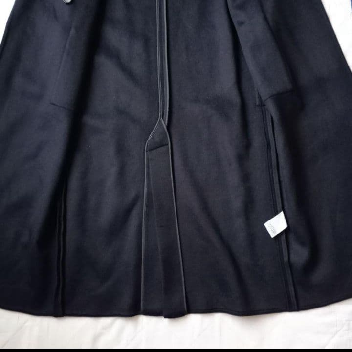 新品　PLST　プラステ　チェスターコート　ベルテッドコート　ウールテンセル　紺