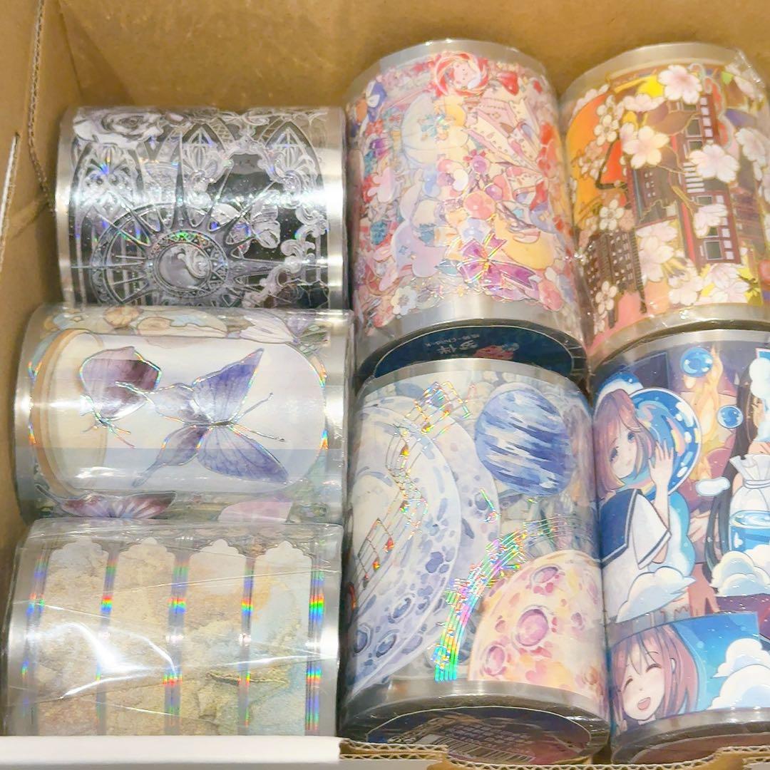 ミ*読様 【10巻セット】装飾マステ 新品 まとめ売り【ホログラム多めセット】