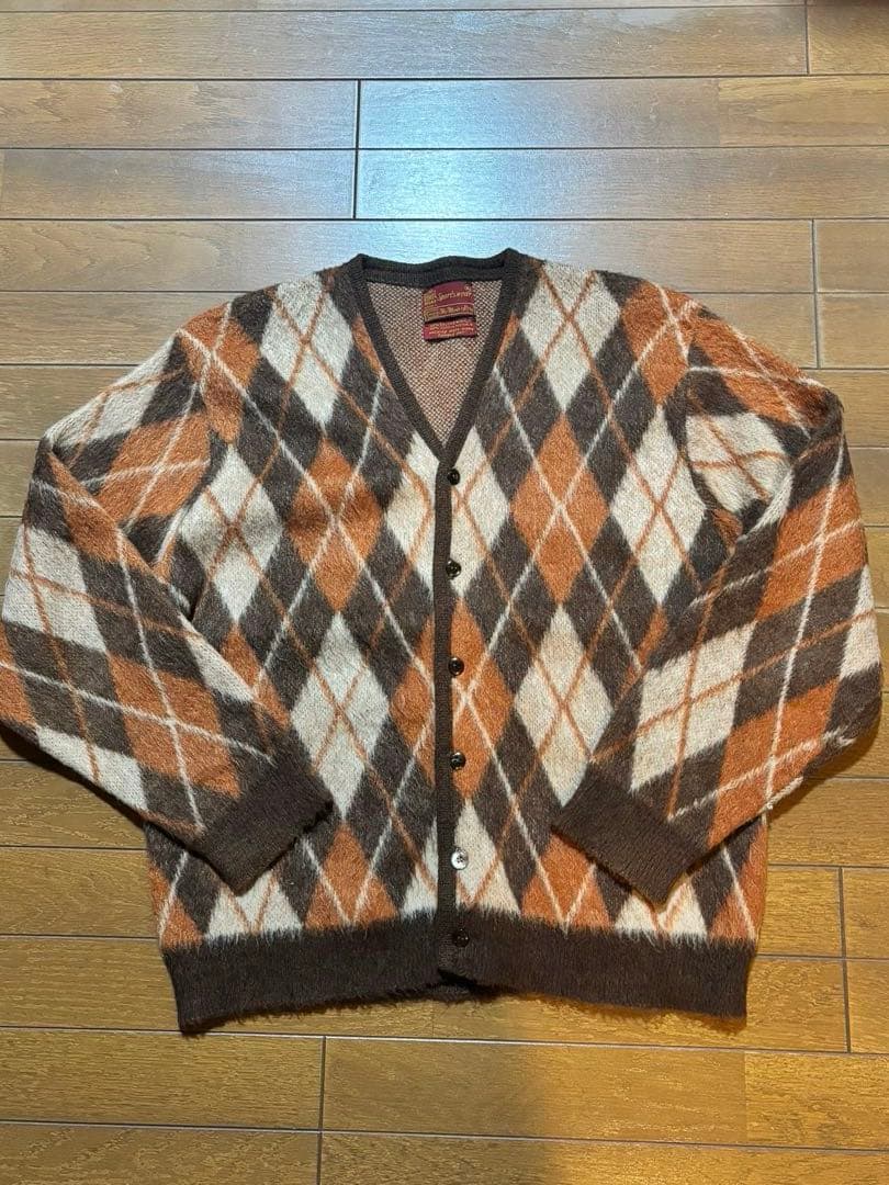 60s~70s sears KINGSROAD モヘアカーディガン アーガイル