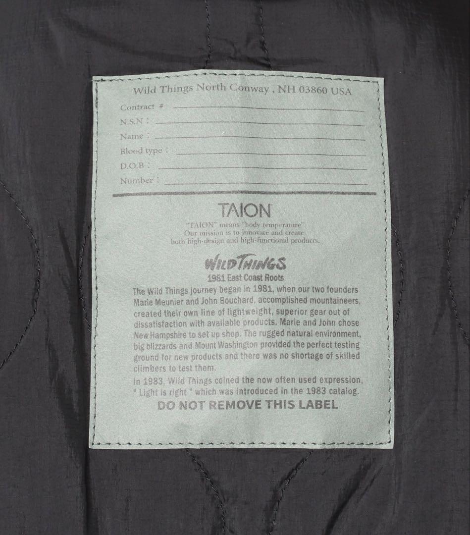 今季WILD THINGS×TAION×relume MONSTER PARKA