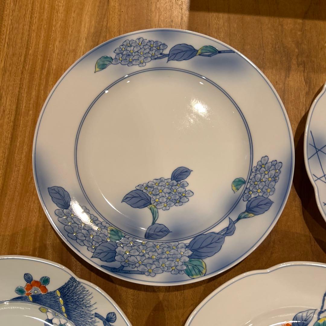 有田陶器市100回記念特別限定品　11代華山萬右衛門四季の器　五枚