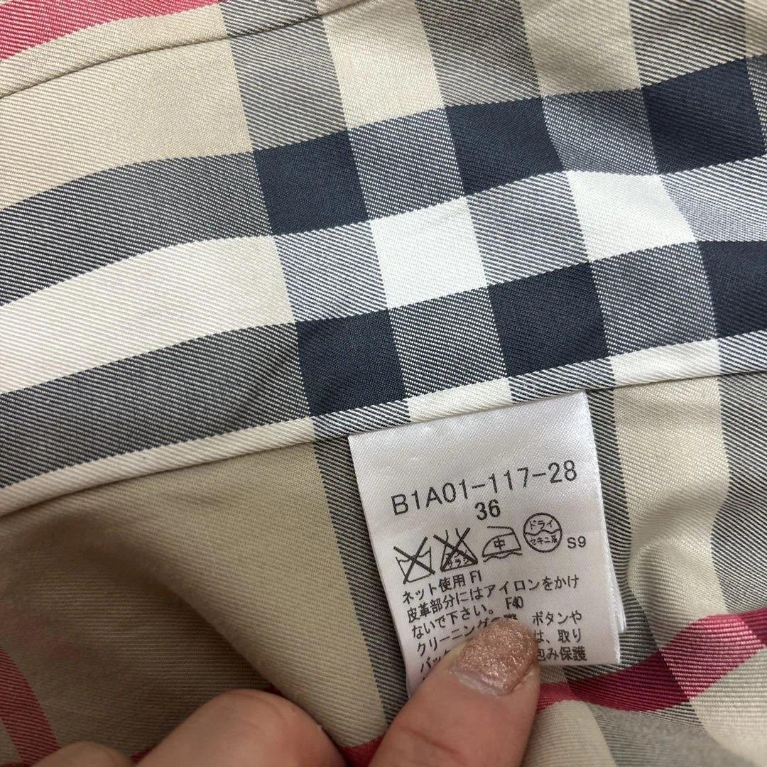 BURBERRYネイビー トレンチコート ダブルブレスト