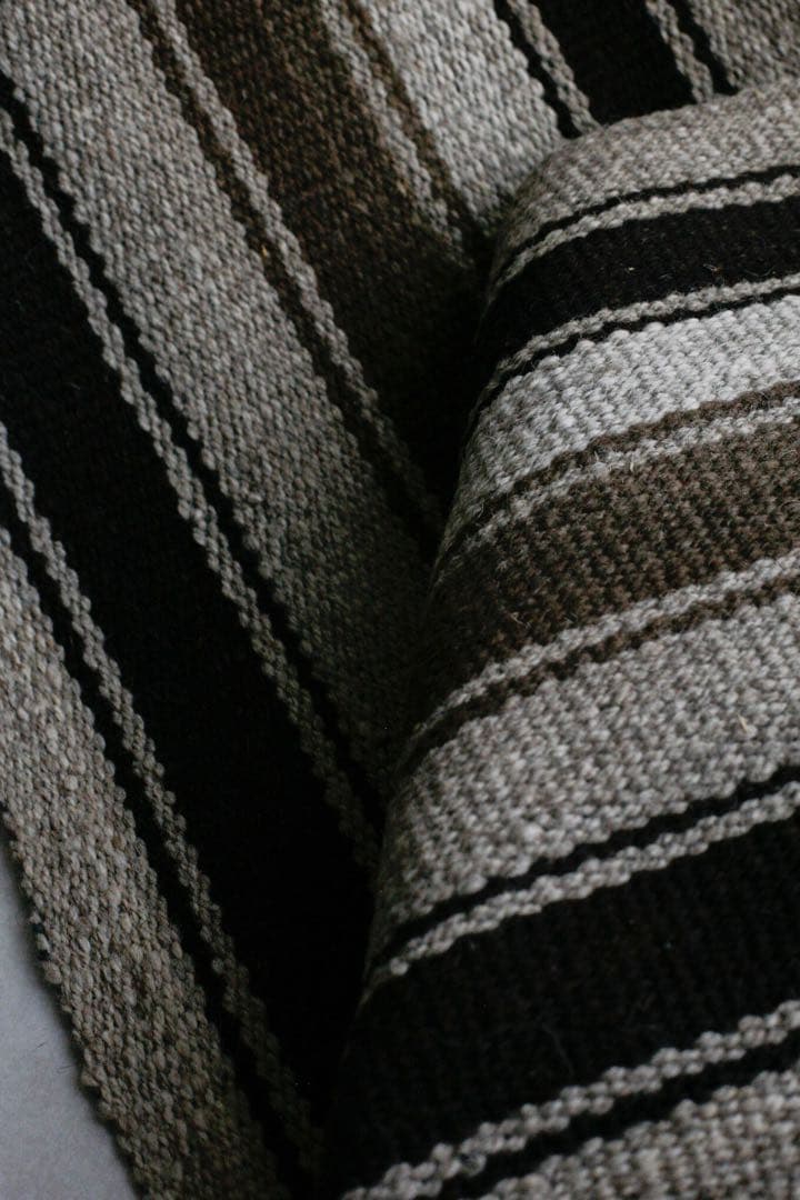 204cm×35cm キリムラグ　ランナーラグ　ウール　コットン　ネイティブ柄