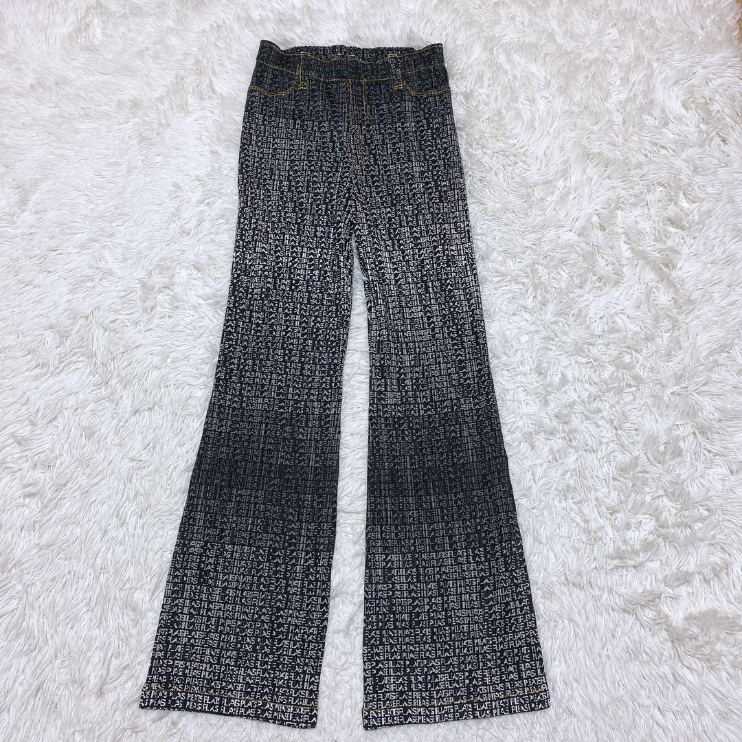 希少デザイン★プリーツプリーズ　セットアップ　イッセイミヤケ　総ロゴ