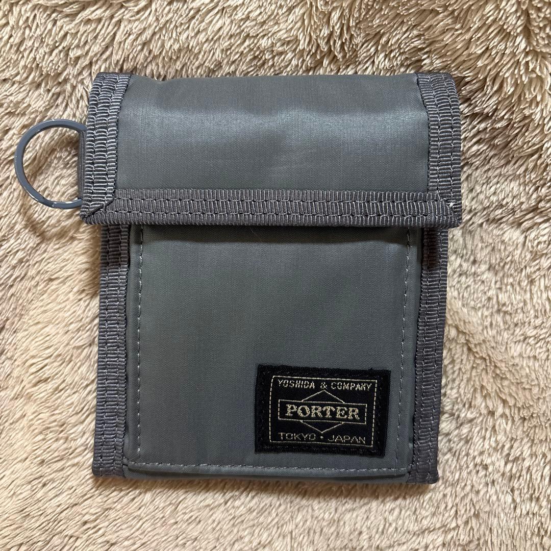 最終値下　PORTER グレー 二つ折り財布