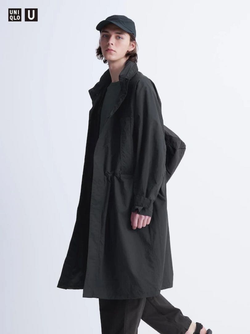 1回着用 美品 ユニクロ U ライトウェイトコート ブラック XXL