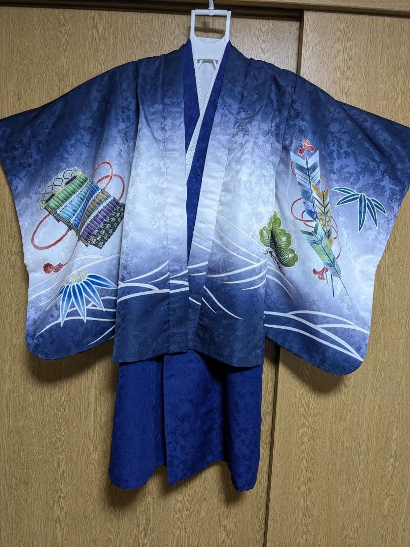 京越 七五三5歳男の子 フルセット(肩上げ済み)