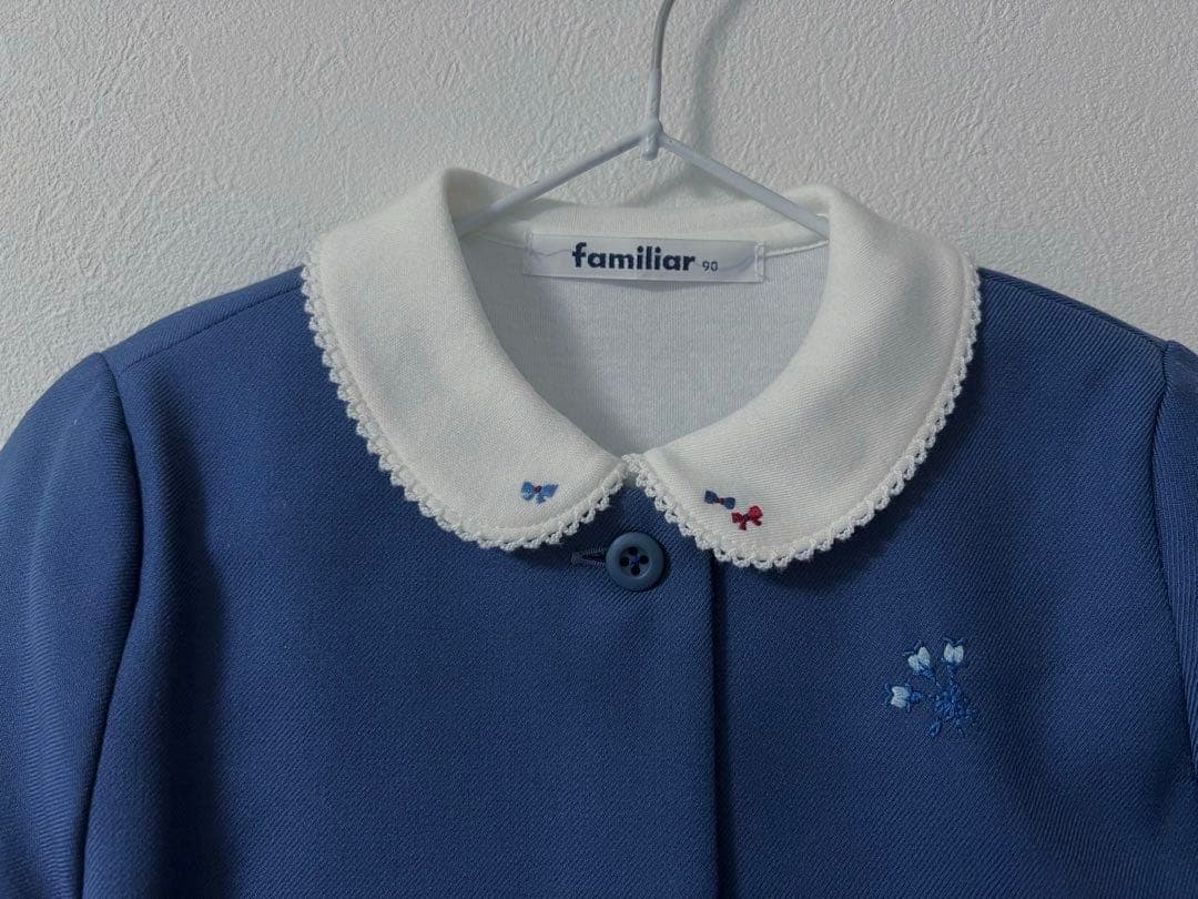 ファミリア　familiar お受験　アンサンブル　ワンピース　ネイビー