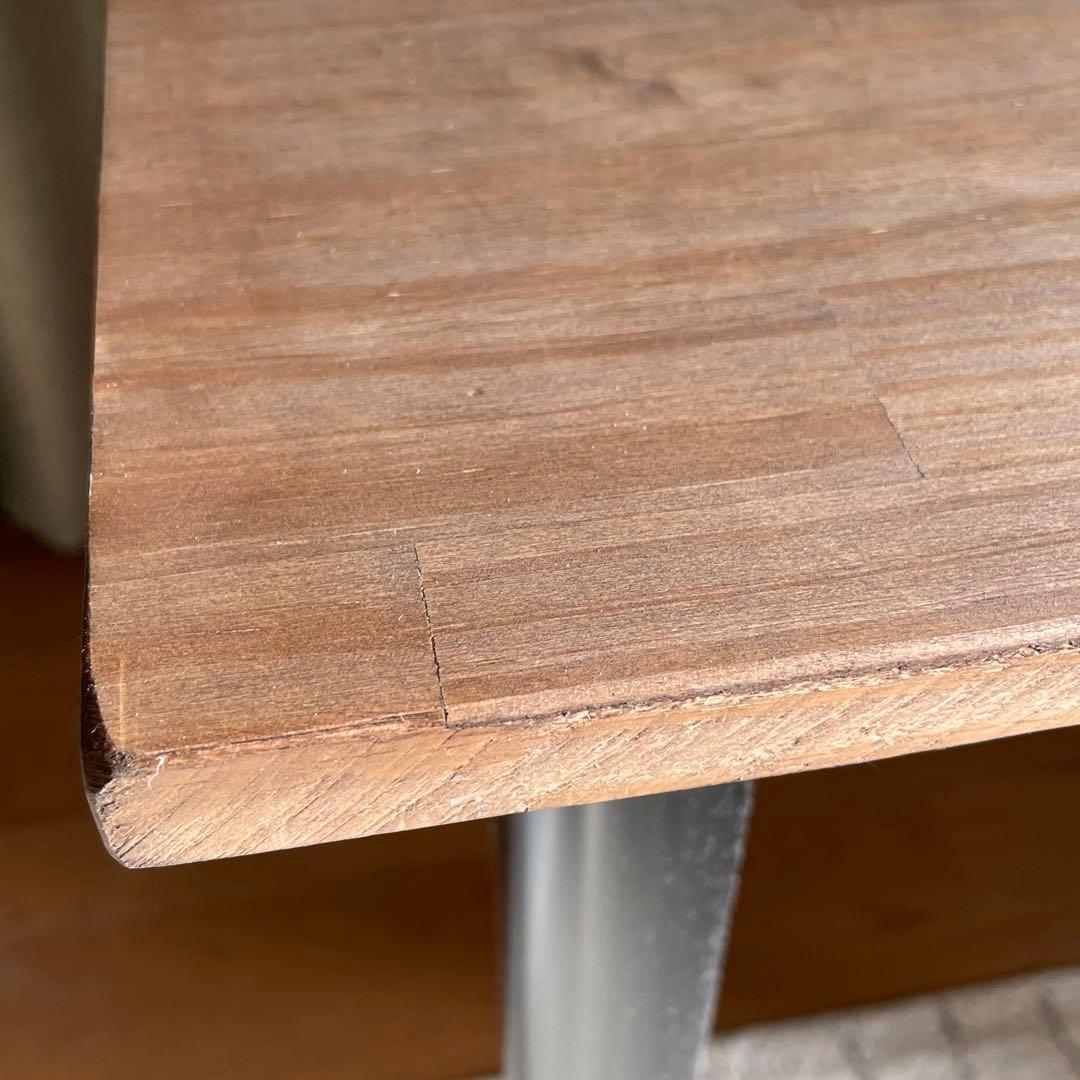 無垢材×スチール脚　パソコンデスク　テーブル　シンプル　木製　オーダー品