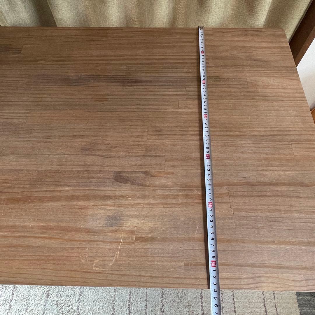 無垢材×スチール脚　パソコンデスク　テーブル　シンプル　木製　オーダー品