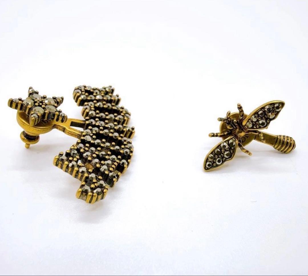 ◇クリスチャンディオール◇JADIOR/ピアス/ジャディオール/ラインストーン