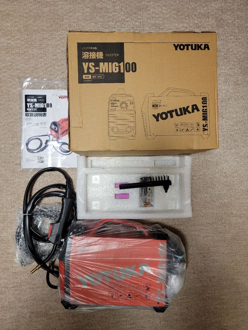 送料無料 新品　ハイガー YOTUKA 半自動溶接機 YS-MIG100
