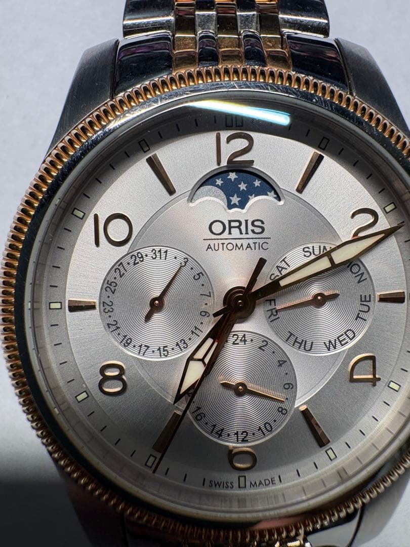 ORIS（オリス）自動巻き ムーンフェイズ（トリプルカレンダー系）