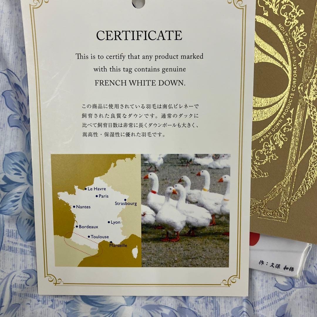 新品　シングルサイズ　羽毛掛け布団　羽毛ふとん　羽毛布団　羽毛掛ふとん　ブルー