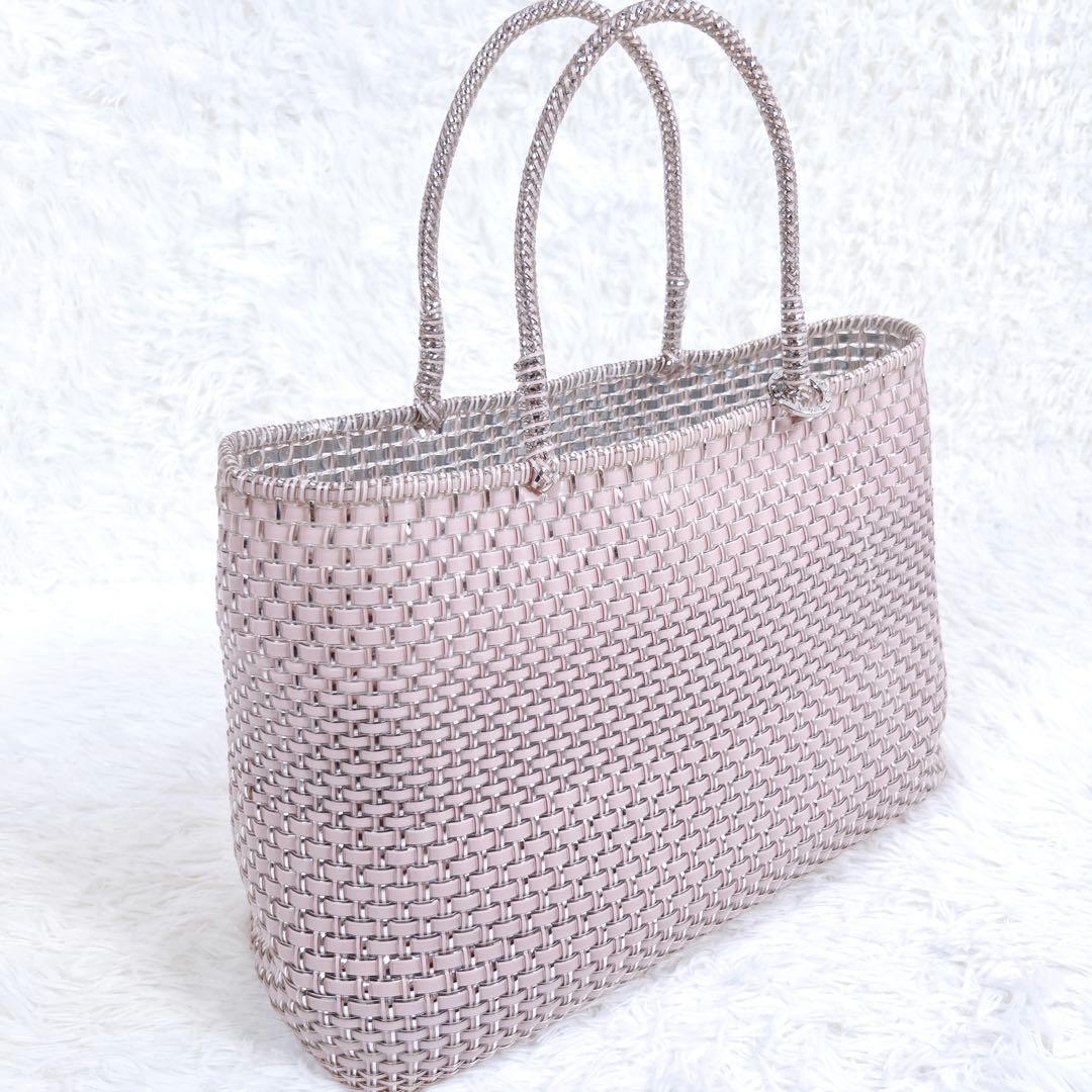 美品✨アンテプリマ イントレッチオ パウダリーピンクシルバー インナーバッグ付