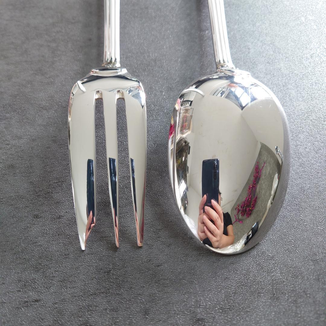 希少 美品 クリストフル アリアゴールドリング サービングセット 2点