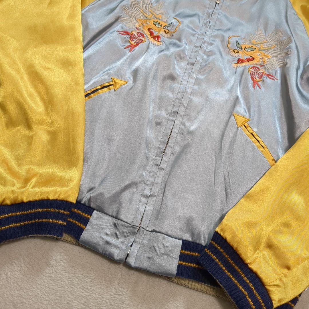 美品 テーラー東洋 スカジャン 舞妓 五重塔 リバーシブル スカル Mサイズ