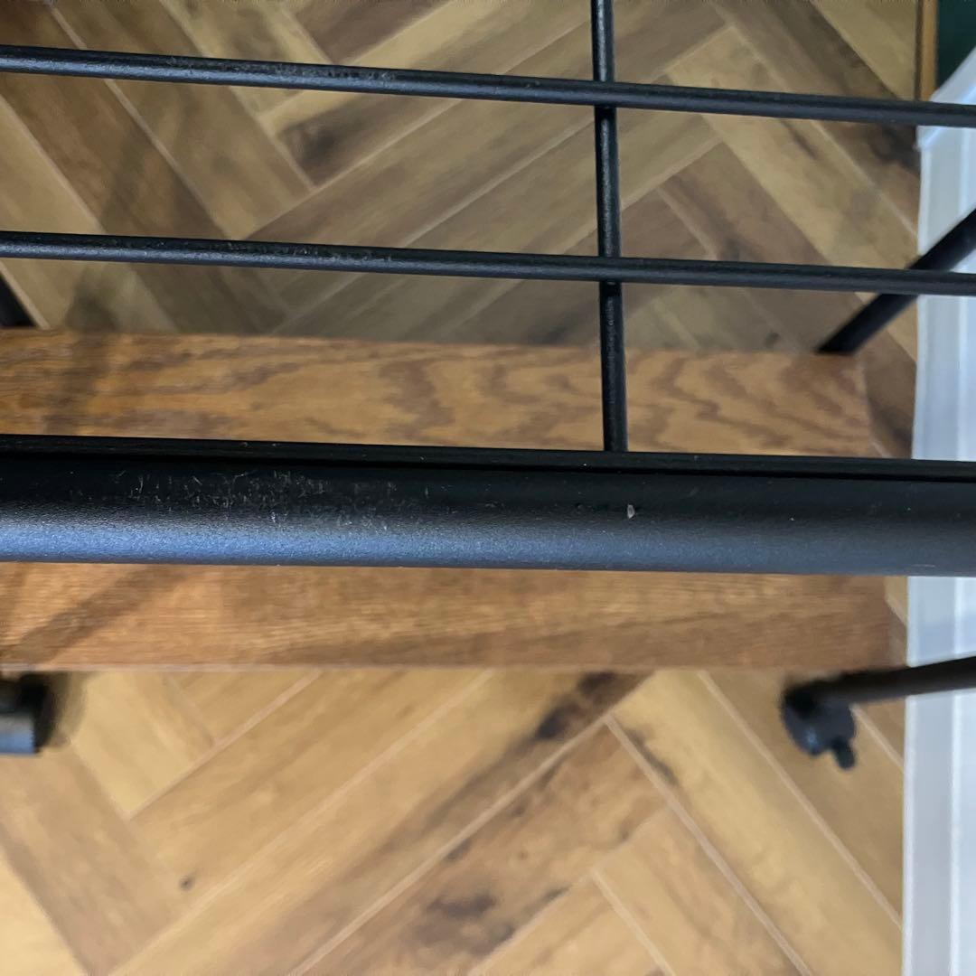 キッチンワゴン スリム アンティーク加工 木製 アイアン