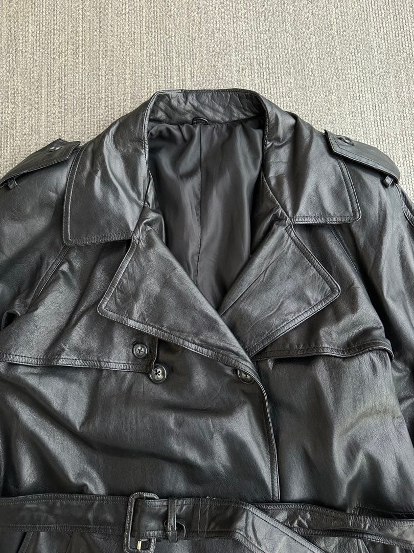 ジャケット・アウター real leather long trench coat