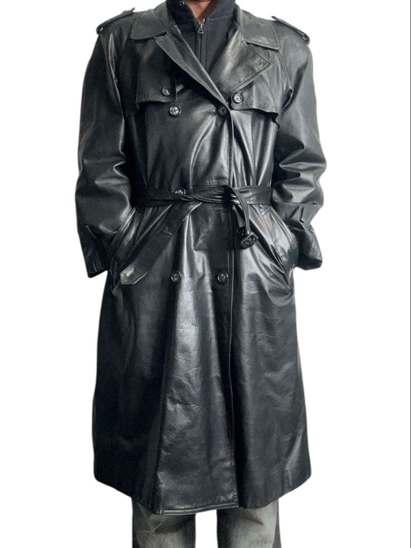 ジャケット・アウター real leather long trench coat