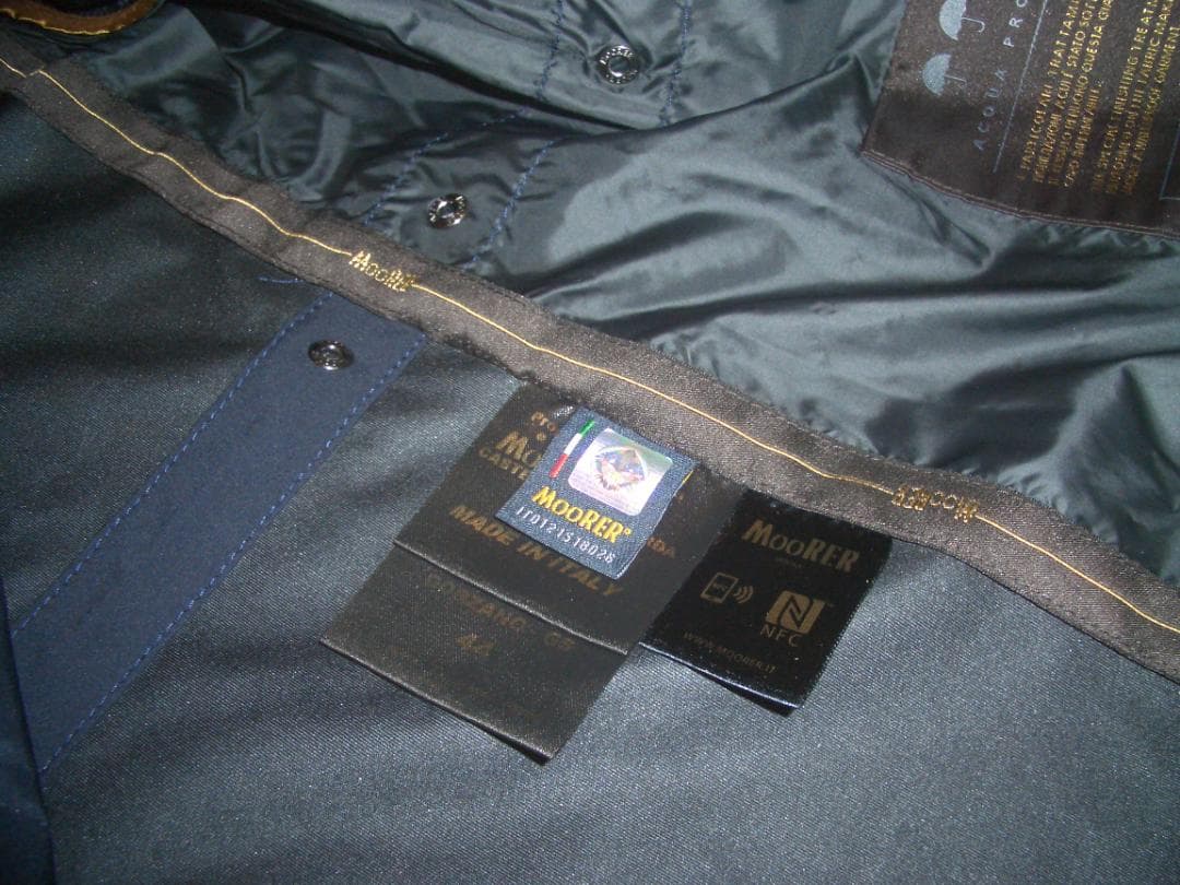 56万円 MooRER ダウンコート 44SM ムーレー チェスターステンカラー
