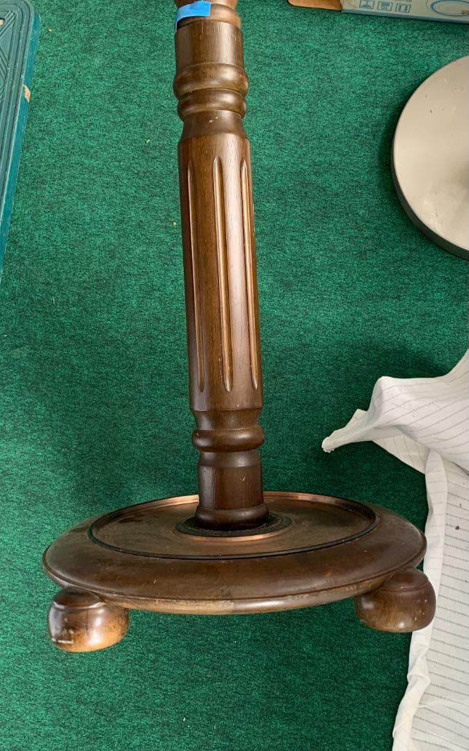 Karimoku カリモク コロニアル 木製ポールハンガー 現状品!!