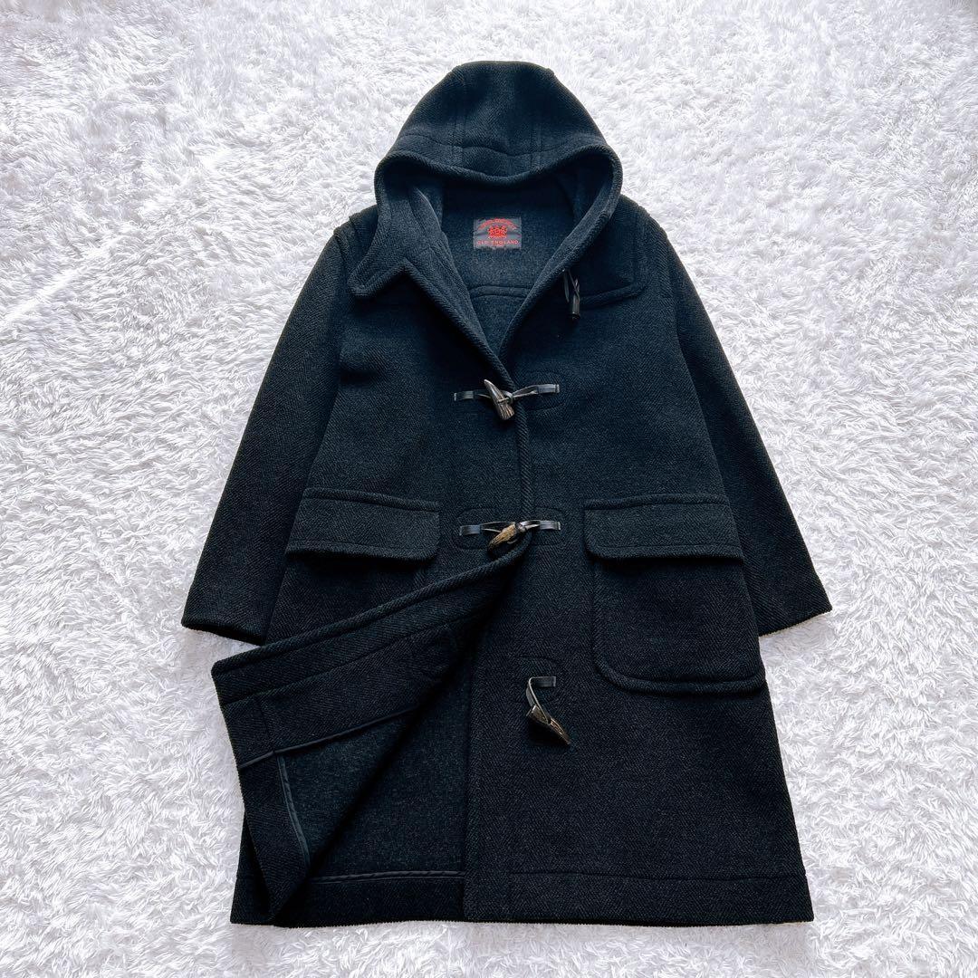 オールドイングランド　ダッフルコート　ヘリンボーン　ウール　フード　10