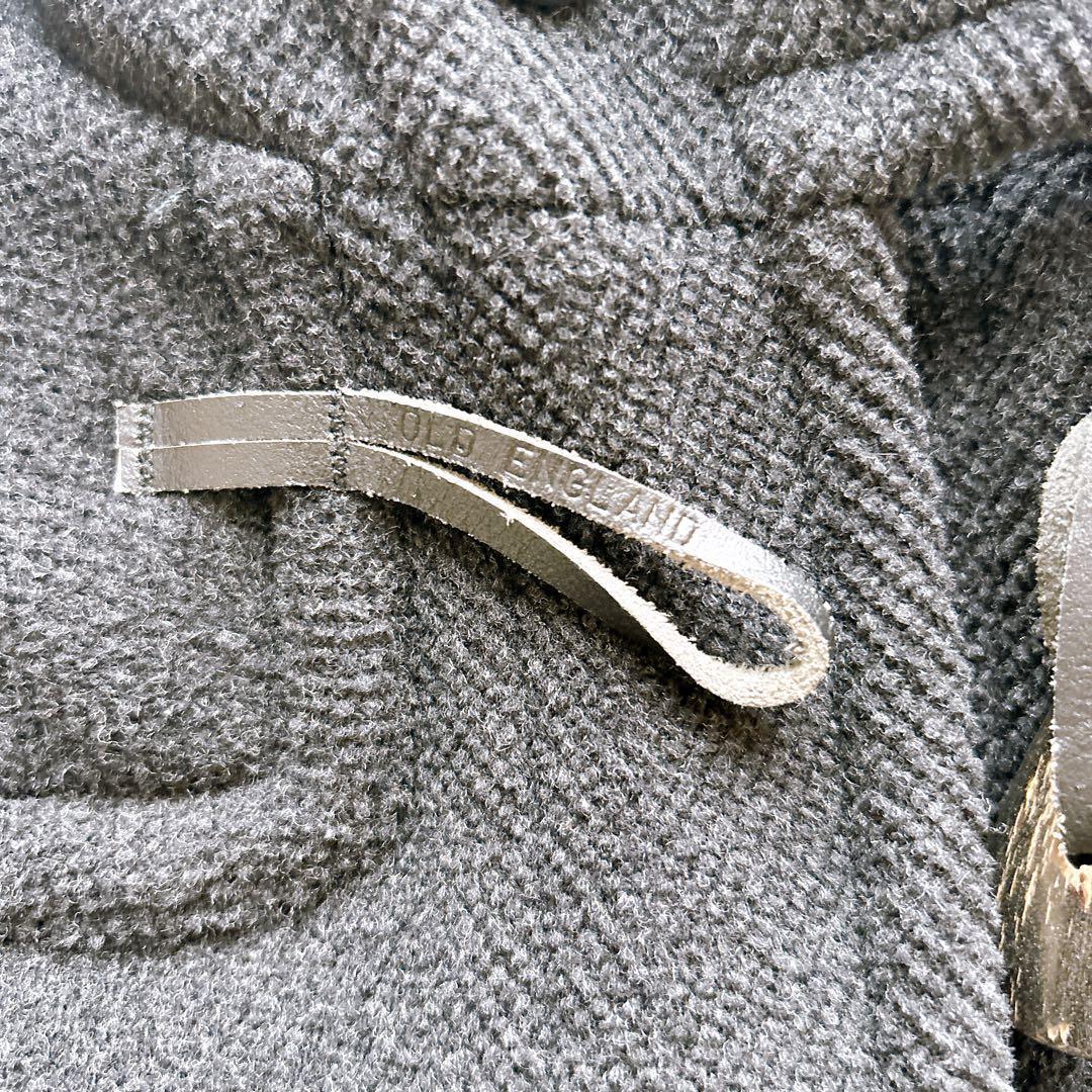 オールドイングランド　ダッフルコート　ヘリンボーン　ウール　フード　10