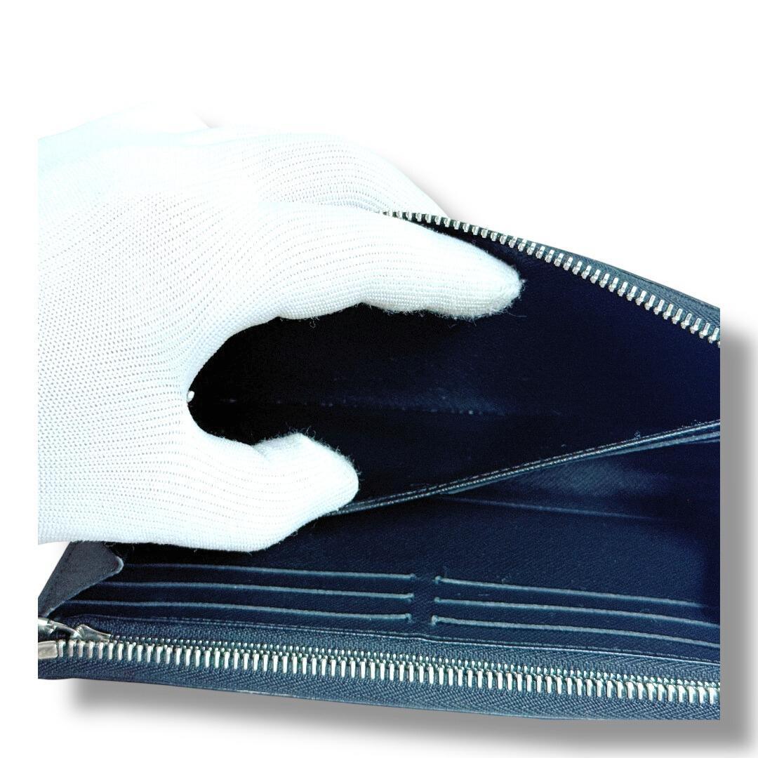 【超美品】ルイヴィトン ジッピードラゴンヌ ダミエ グラフィット 長財布