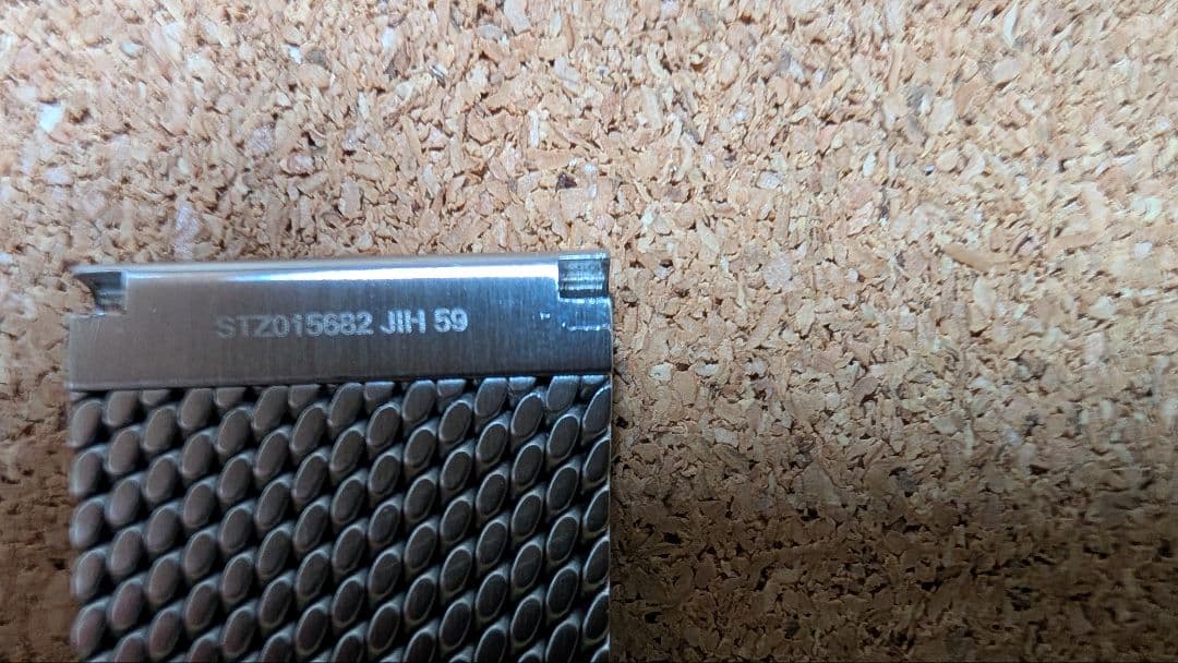 OMEGA ツーピースストラップ ステンレススチール メッシュ ラグ幅20