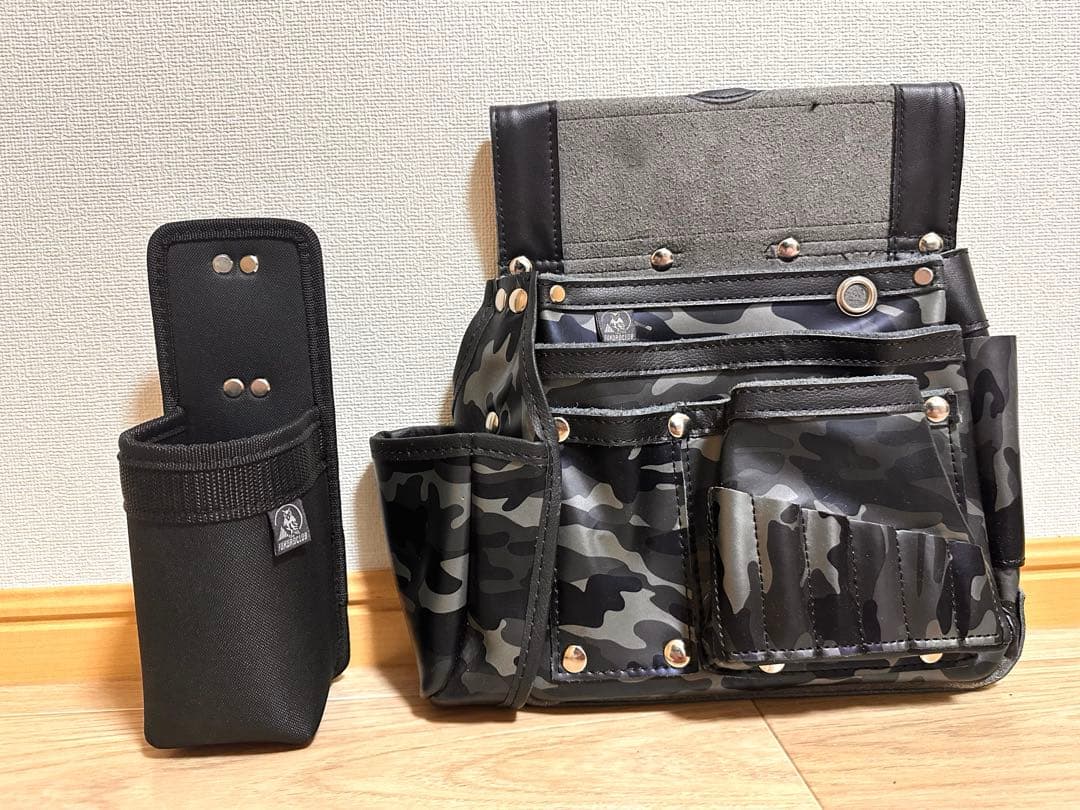 【ふくろ倶楽部】HB-036CM腰袋釘袋&CP500 缶＆PETホルダー