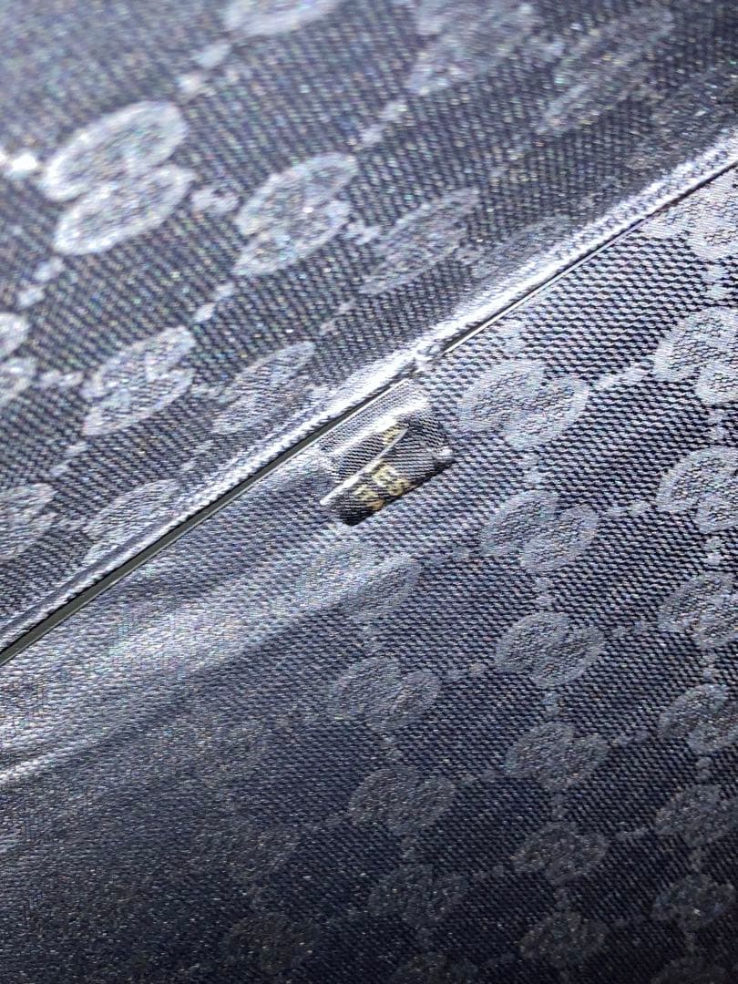 グッチ 傘 黒 GUCCI GG柄　総柄　モノグラム　長傘　アンブレラ　ブラック