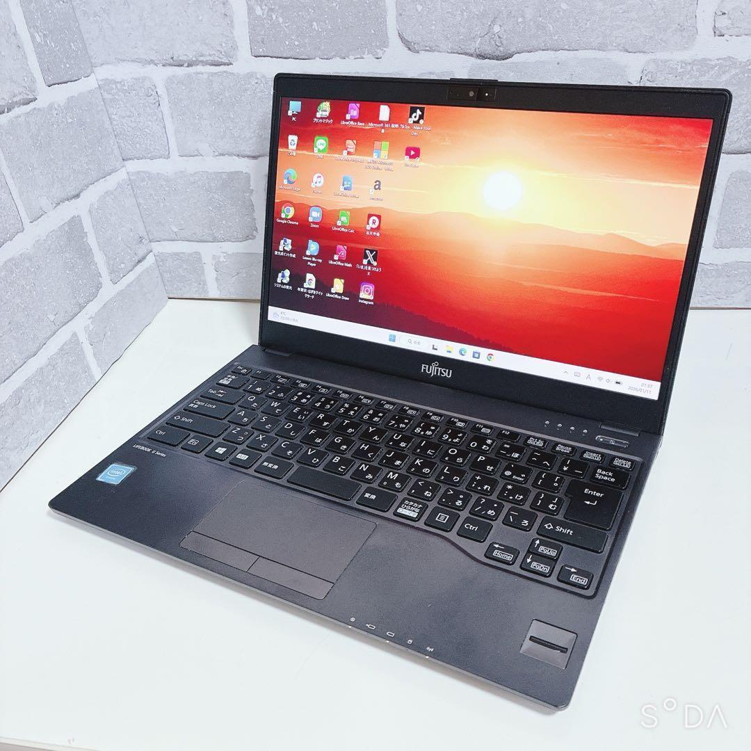 美品 富士通 軽量 薄型 SSD 初期設定済 ノートパソコン Windows11