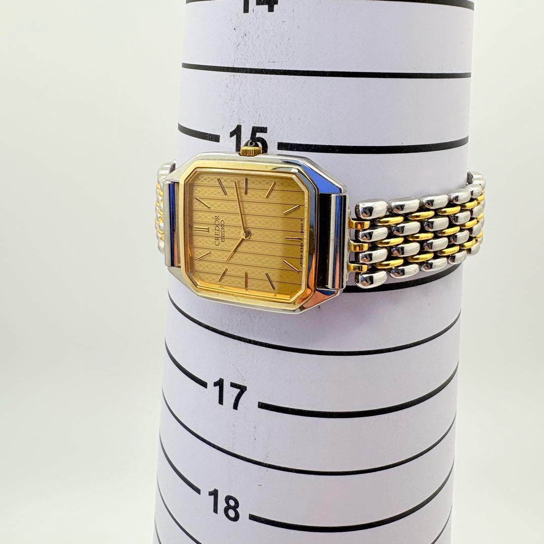 【美品】新品電池 SEIKO セイコー クレドール 腕時計 コンビ レディース