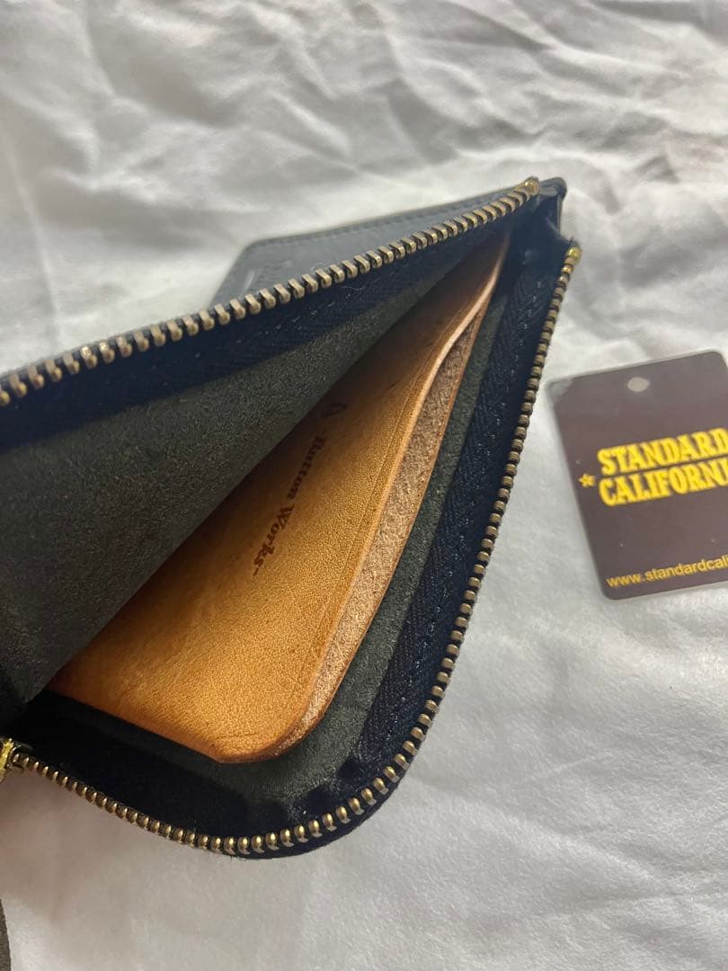 スタンダードカリフォルニア BUTTON WORKS × SDレザー ウォレット