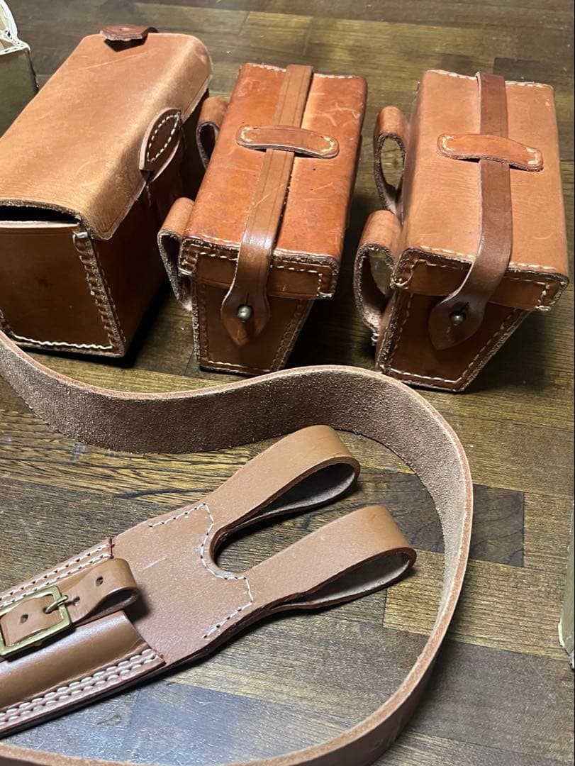 38式弾薬盒　レプリカ　剣帯付き