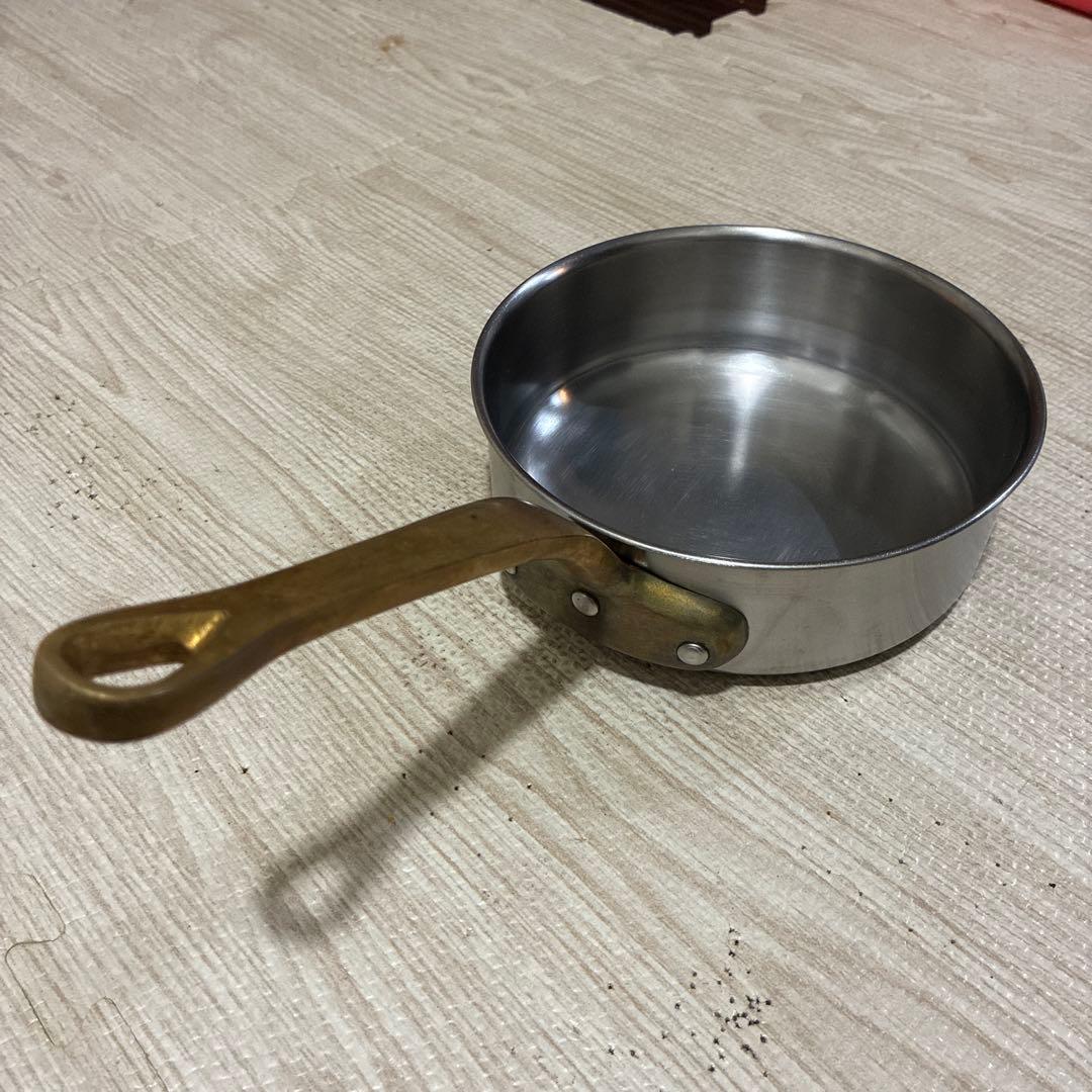 SAスーパーデンジステンレスSUS444ソテーパン浅型片手鍋18cm