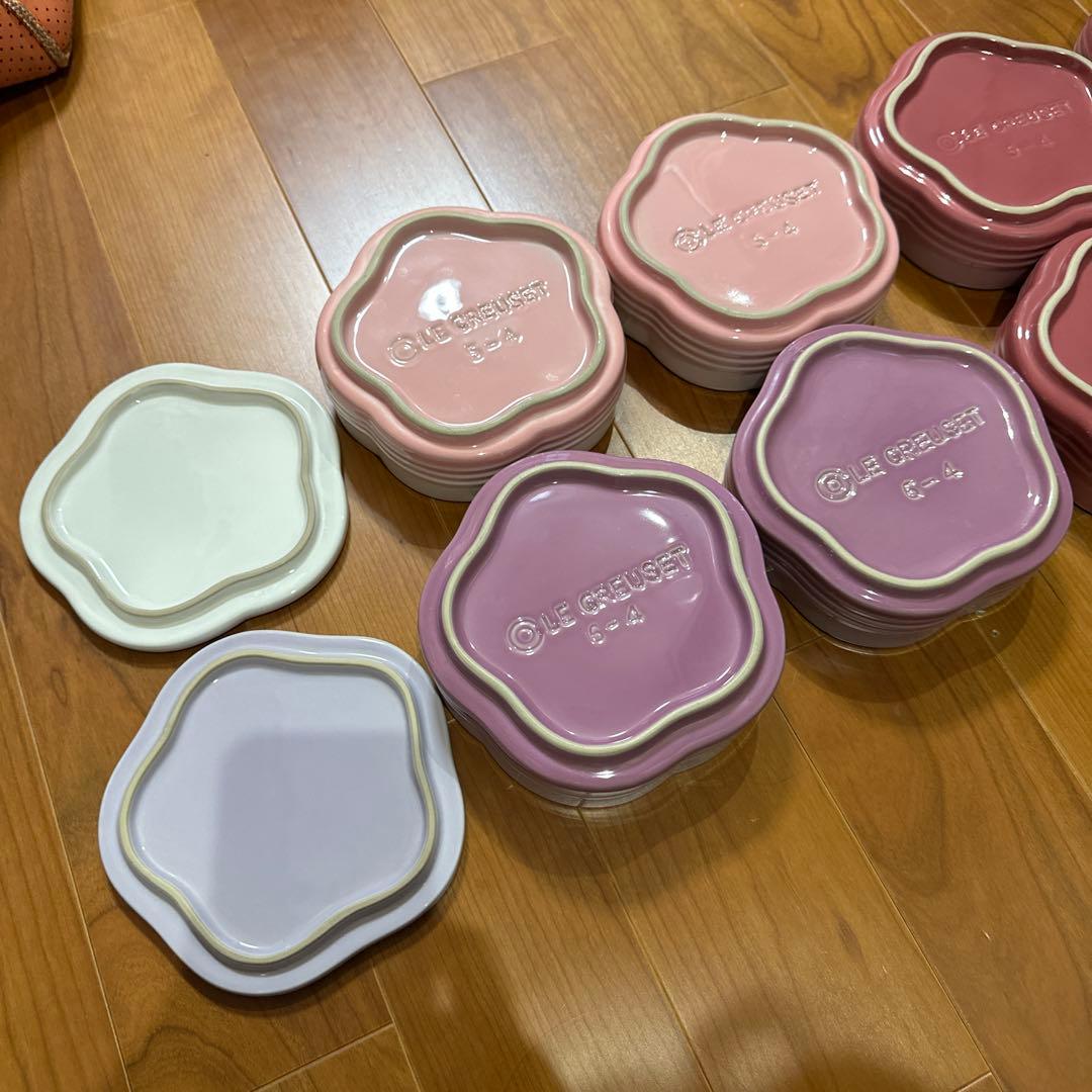 LE CREUSET スタッキングラムカン フルール 全色4個セット お重
