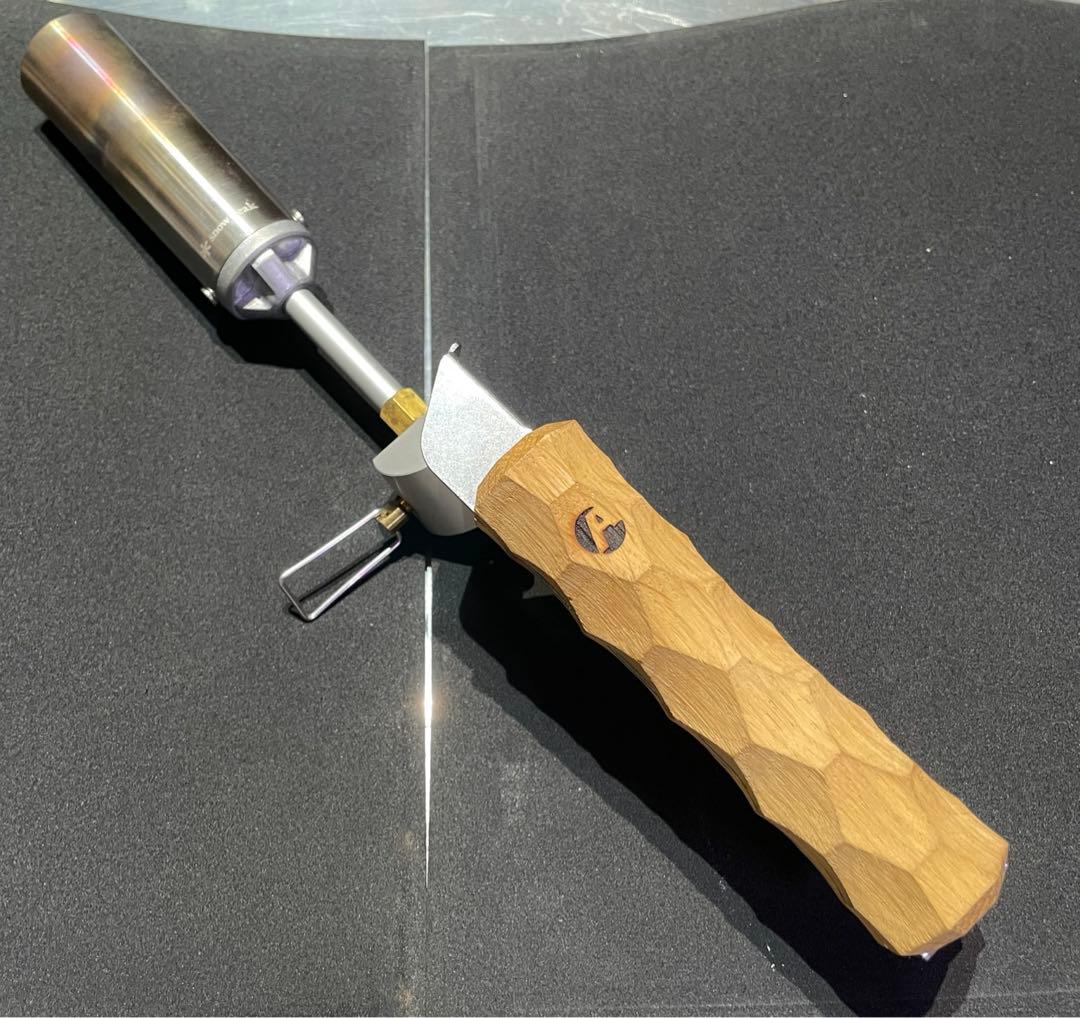 スノーピーク フォールディングトーチ アシモクラフツ 黒騎士OD缶カバーセット