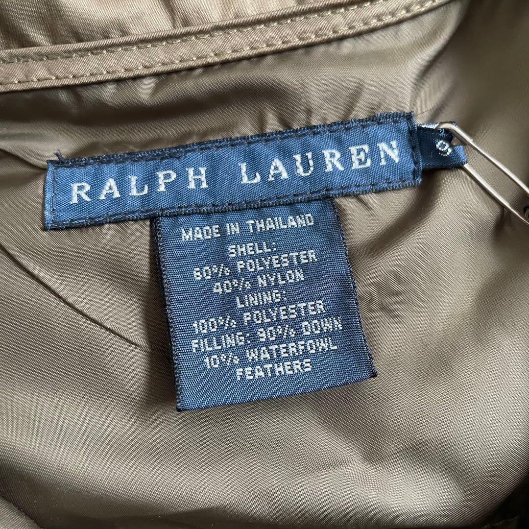 新品 未使用 RALPH ラルフローレン ダウンベスト ベルト ブラウン 9 M