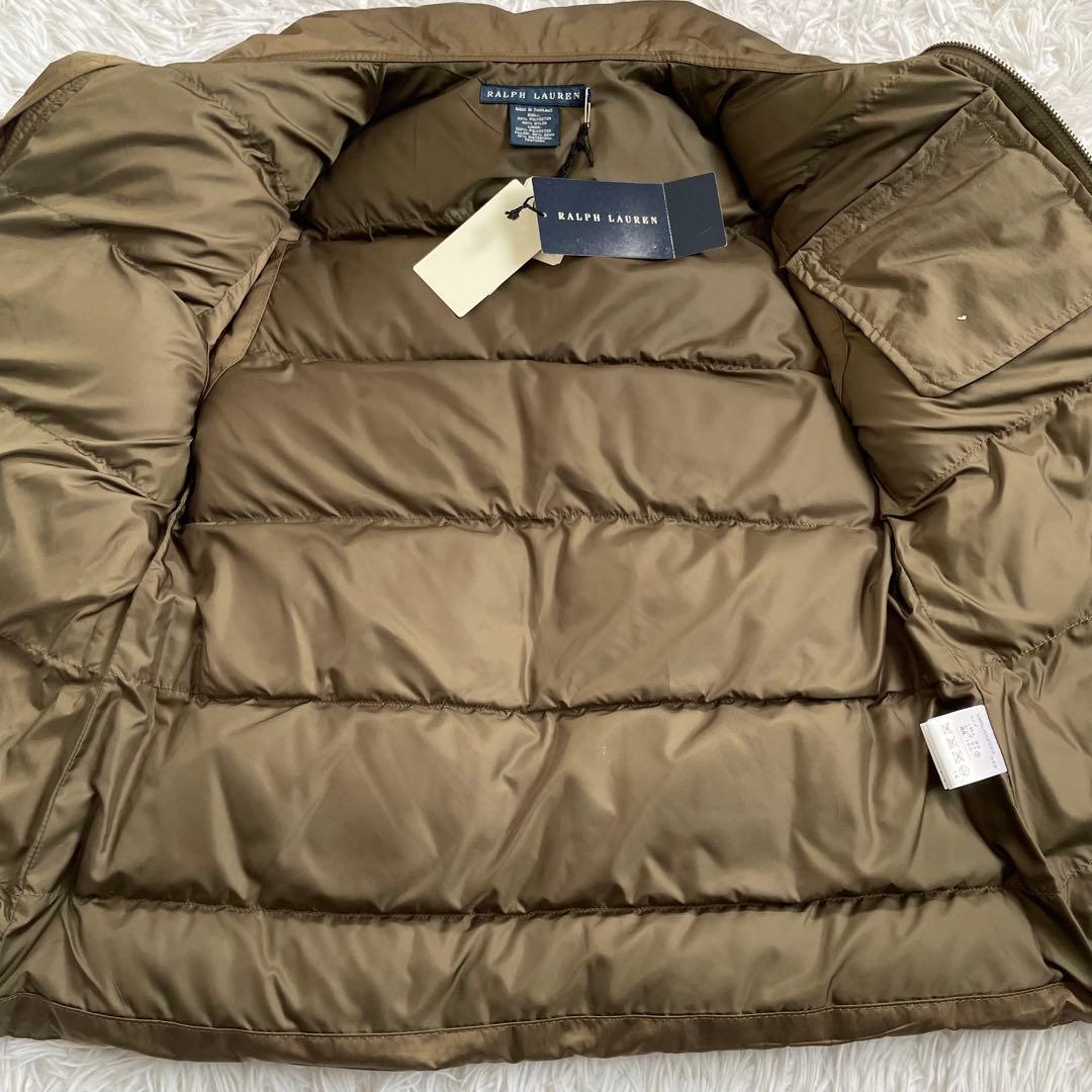 新品 未使用 RALPH ラルフローレン ダウンベスト ベルト ブラウン 9 M