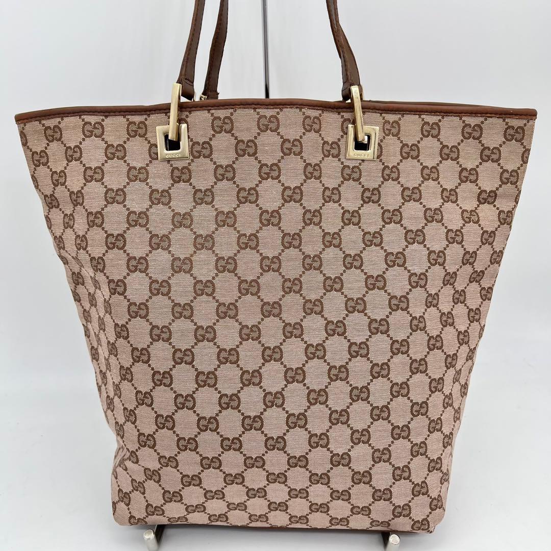 GUCCI トートバッグ 肩掛け GGキャンバス ゴールド金具 002 1098