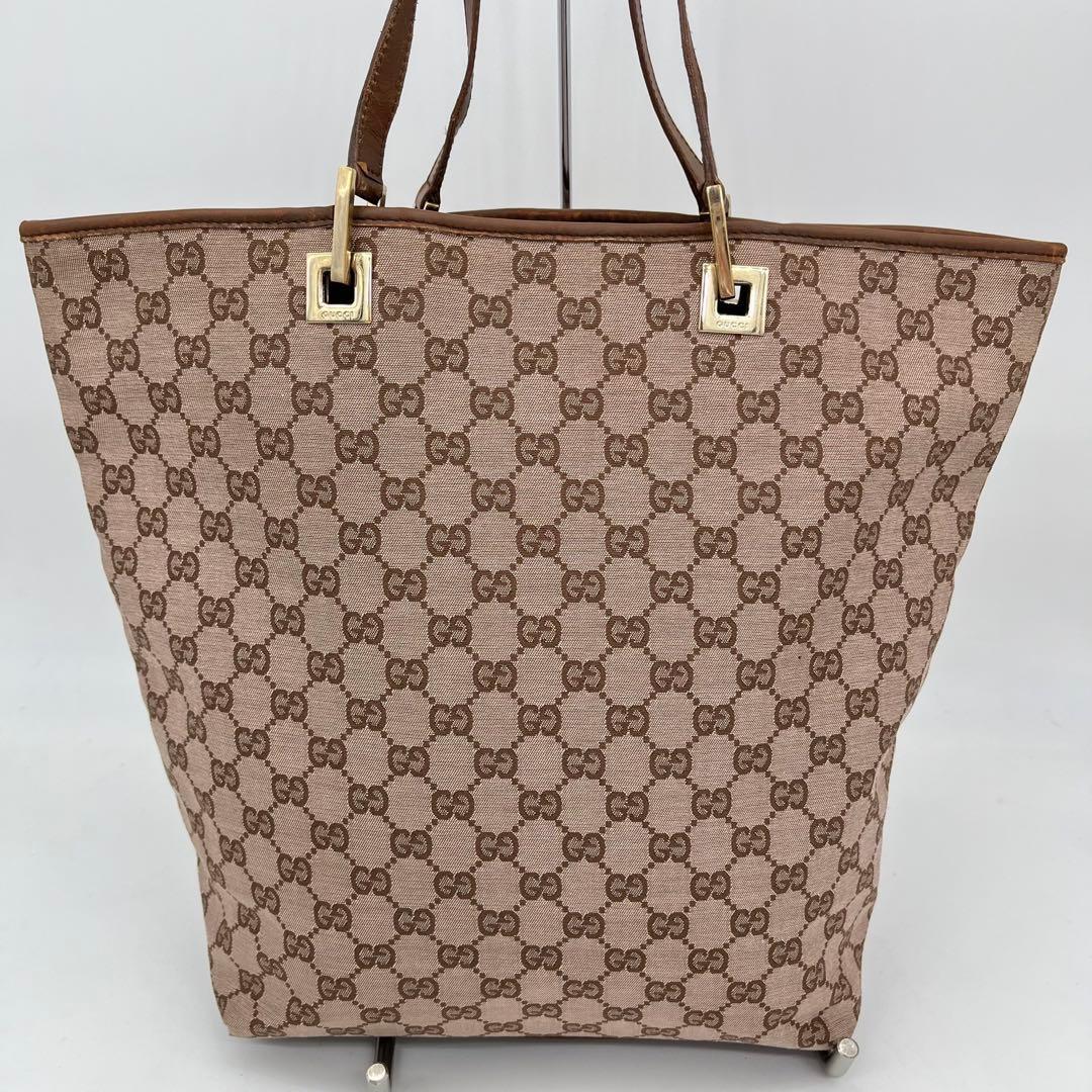GUCCI トートバッグ 肩掛け GGキャンバス ゴールド金具 002 1098